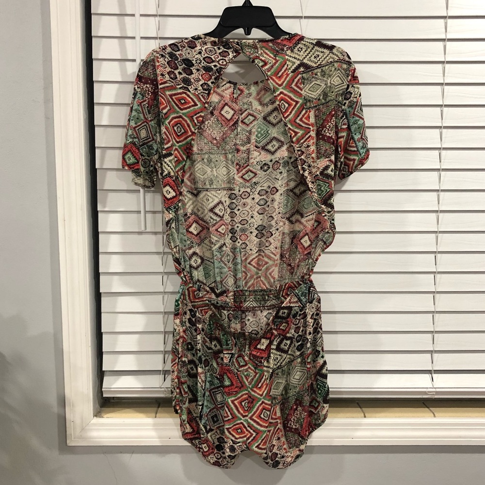 Caribbean Queen Romper Open Back